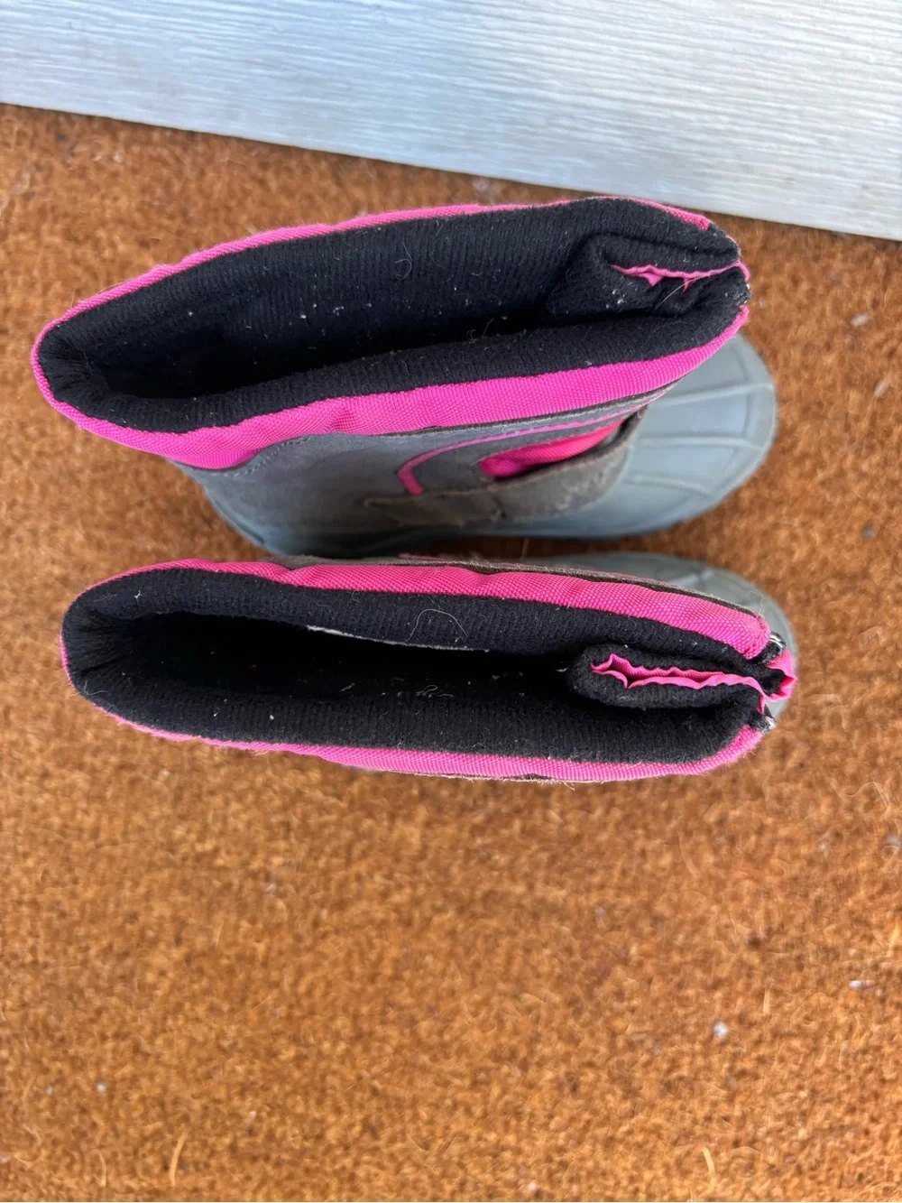 Totes Winter Boots Lil Jean Girls Snow Boots Waterproof Pink Gray